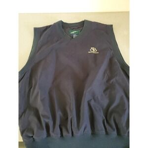 Glen‎ Echo Mens Vest Sz L Blue Golf Jacket Windbreaker Sandbarrens Union League